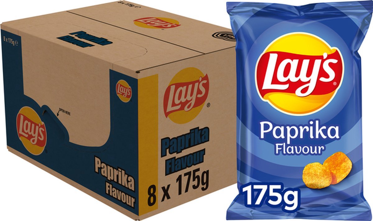 Lay's paprika - chips - 8 x 175 gram