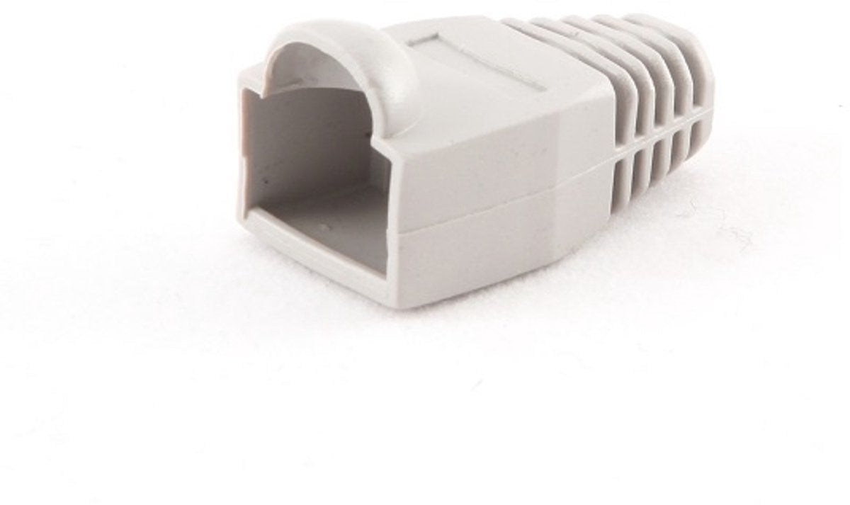Cablexpert netwerkplug huls voor rj45 connectoren - kabel tot 6 mm - 100 stuks grijs