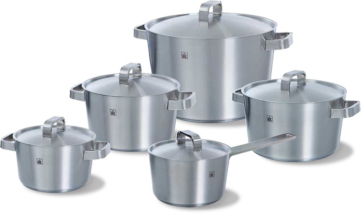 Bk conical+ pannenset - 5 kookpannen - met deksels