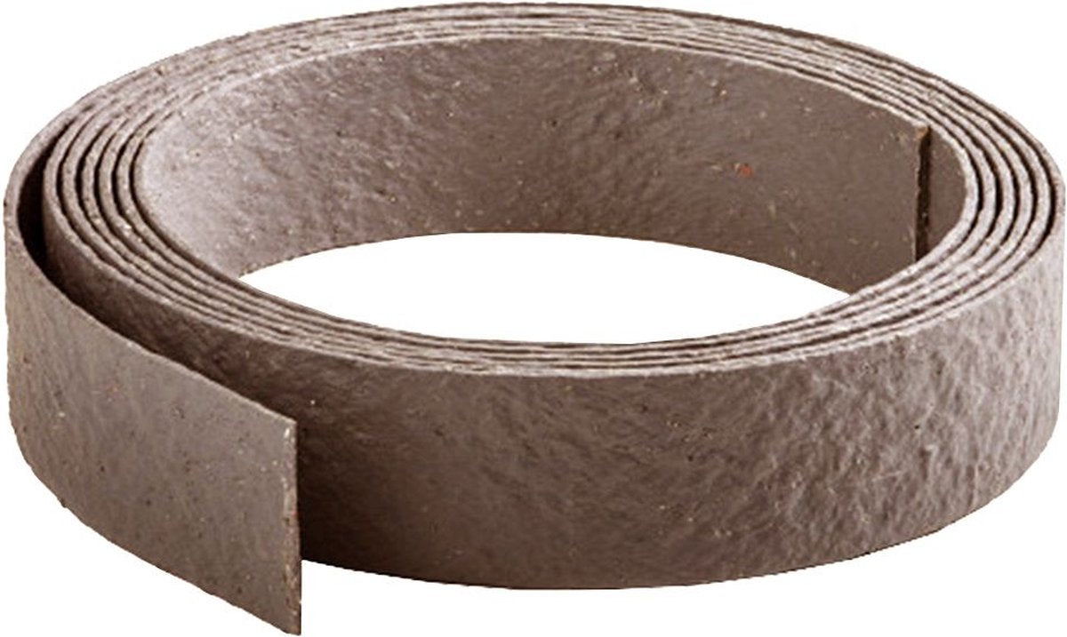Talen tools – ecolat – tuinafboording – borderrand – bruin – 100% gerecycled – 14 x 0,7 cm – 10 meter