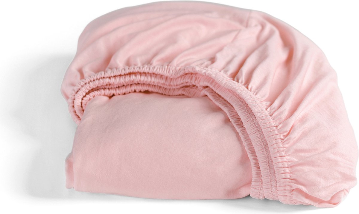 Cinderella - hoeslaken - tot 25 cm matrashoogte - jersey - 70x200 cm - roze