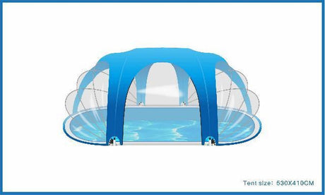 Blue bay poolhouse ovaal 530