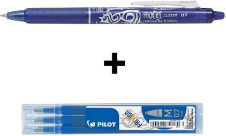 Pilot frixion - clicker blauw + 3 vullingen - in blister