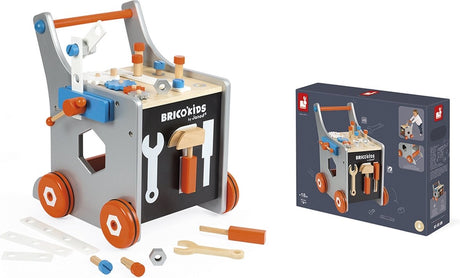 Janod - brico'kids - magnetische diy trolley met accessoires