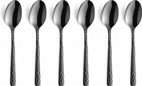 Amefa felicity - zwart - 6 theelepels - 6 koffielepels - vaatwasmachinebestendig