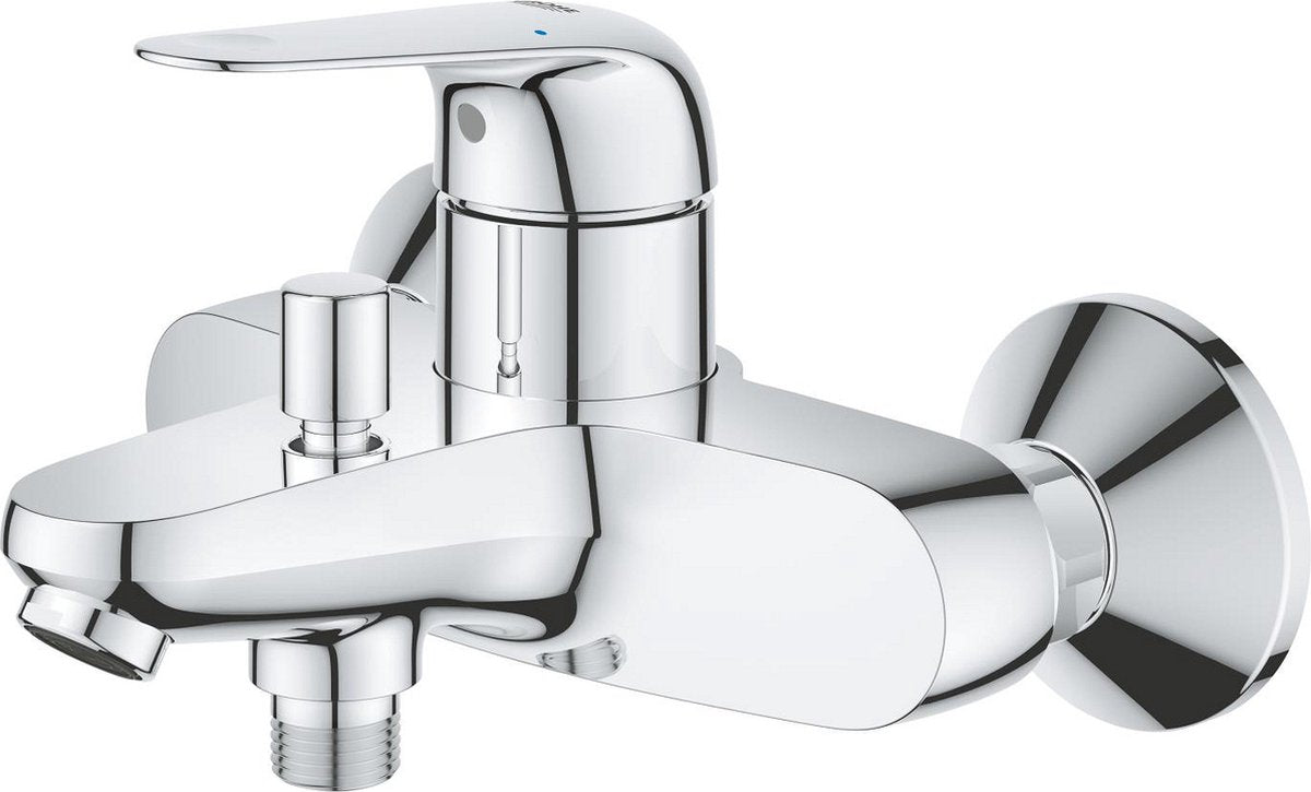 Grohe quickfix swift eengreeps bad- douchemengkraan - wandmontage - metalen hendel - chroom