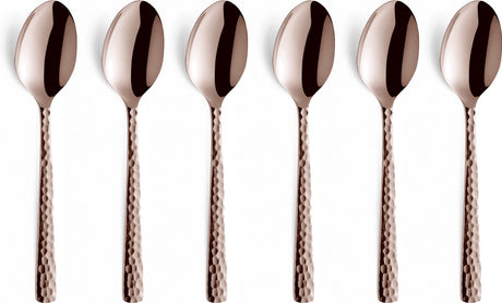 Amefa felicity - rose champagne - 6 theelepels - 6 koffielepels - vaatwasmachinebestendig