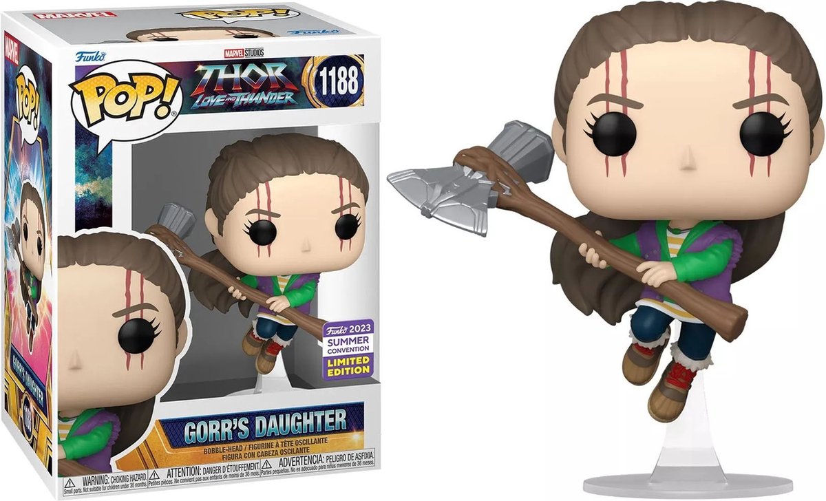 Funko pop! marvel thor love and thunder - gorr's daughter #1188 summer convention