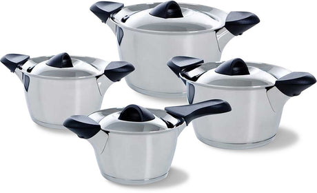 Bk q-linair classic pottenset - 4 delig - veilig afgietsysteem