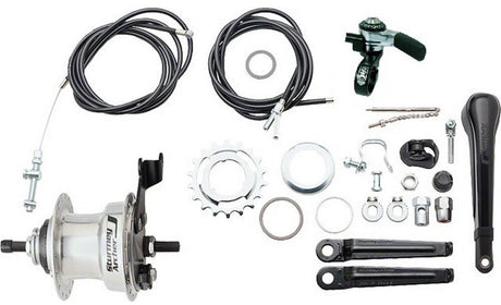 Versnellingsnaaf 3 speed Sturmey Archer Summit X-RD3 trommelrem - high polish aluminium