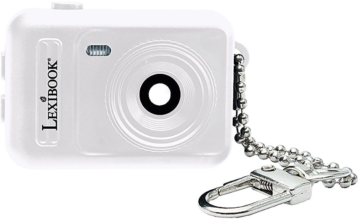 Lexibook sleutelhanger miniatuur digitale camera wit met ingebouwd flashgeheugen