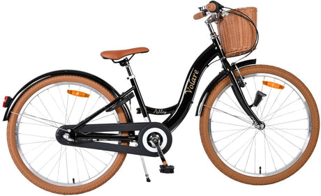 Volare ashley kinderfiets - meisjes - 24 inch - zwart - shimano nexus 3