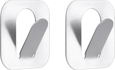 Tiger - handdoekhaak paperclip - 2 stuks - rvs geborsteld
