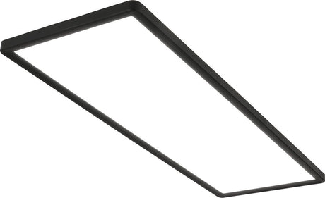Briloner slim - led plafonniere - plafondlamp - paneel ultraplat - 4.000 k neutraal wit licht - 58x20x3cm (lxbxh) - zwart