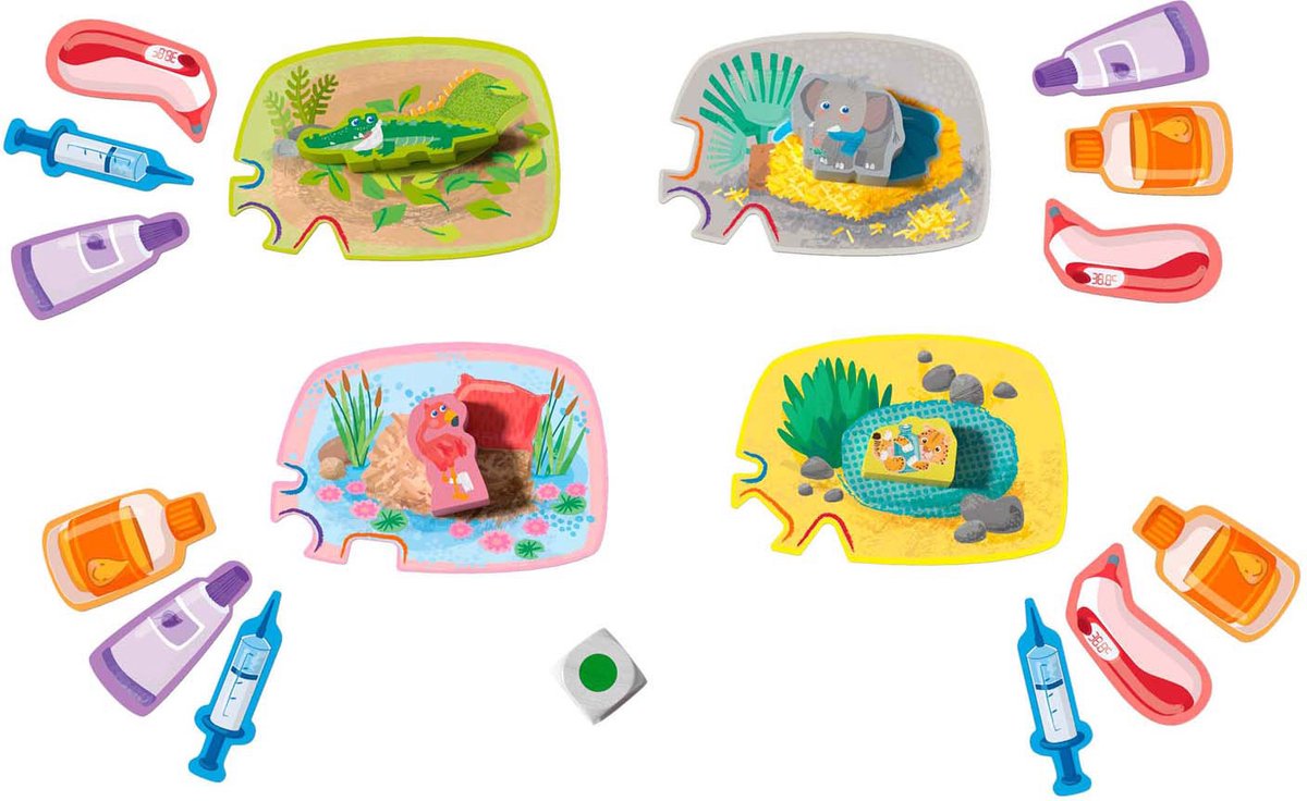 Haba spel - mijn eerste spellen - bij de dierendokter - in koffertje - 2+