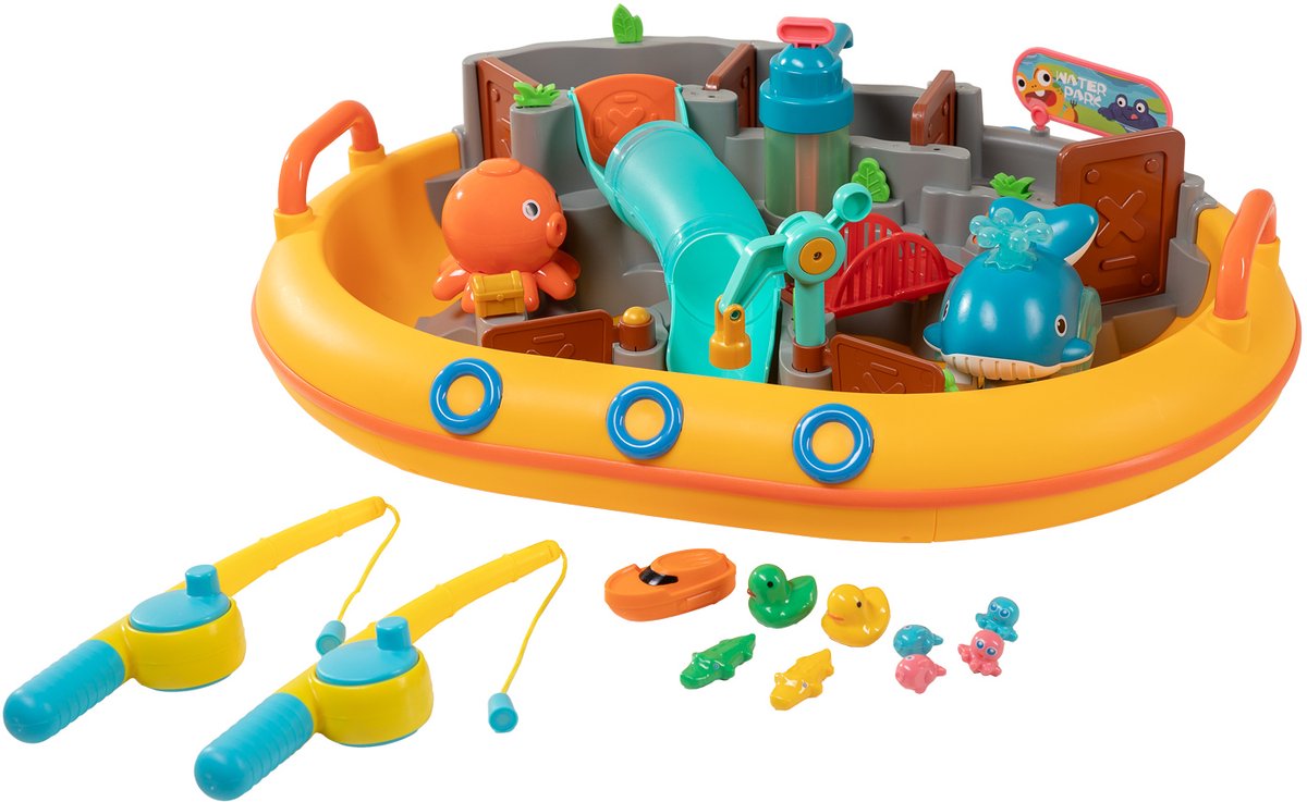 Lobbes speelgoed bv waterparkset met 2 hengels