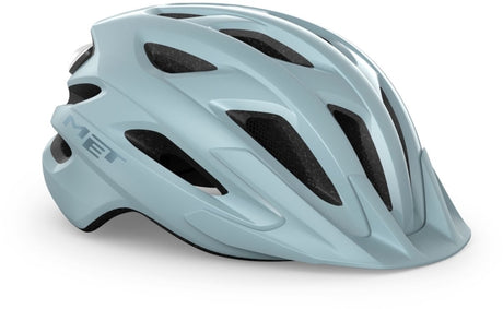 Met crossover fietshelm mannen vrouwen - stadsfietshelm volwassenen - maat m l – stone blue glossy