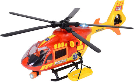 Dickie toys - ambulance helicopter - ziekenhuis helicopter - licht en geluid - draaiende propeller - vanaf 3 jaar