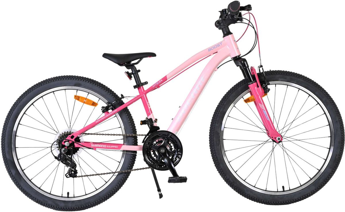 Volare boost kinderfiets - 24 inch - roze - 21 versnellingen