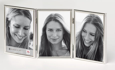 Walther design chloe - fotolijst - fotoformaat 3x 13x18 cm - zilver
