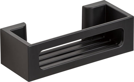 Wenko turbo-loc bralia wandrek zwart mat 30x9cm - doucherek - badrek - bevestigen zonder boren - zelfklevend