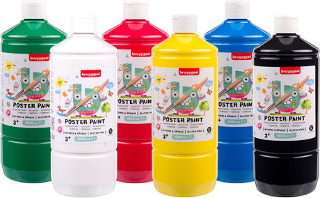 Bruynzeel plakkaatverf 6x1 liter assortiment