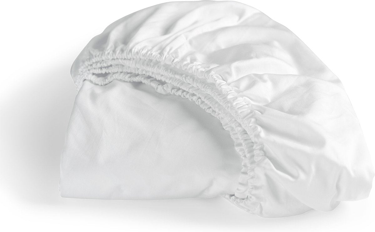 Cinderella - sundays - hoeslaken - tot 25 cm matrashoogte matrashoogte - satijn - 70x200 cm - wit