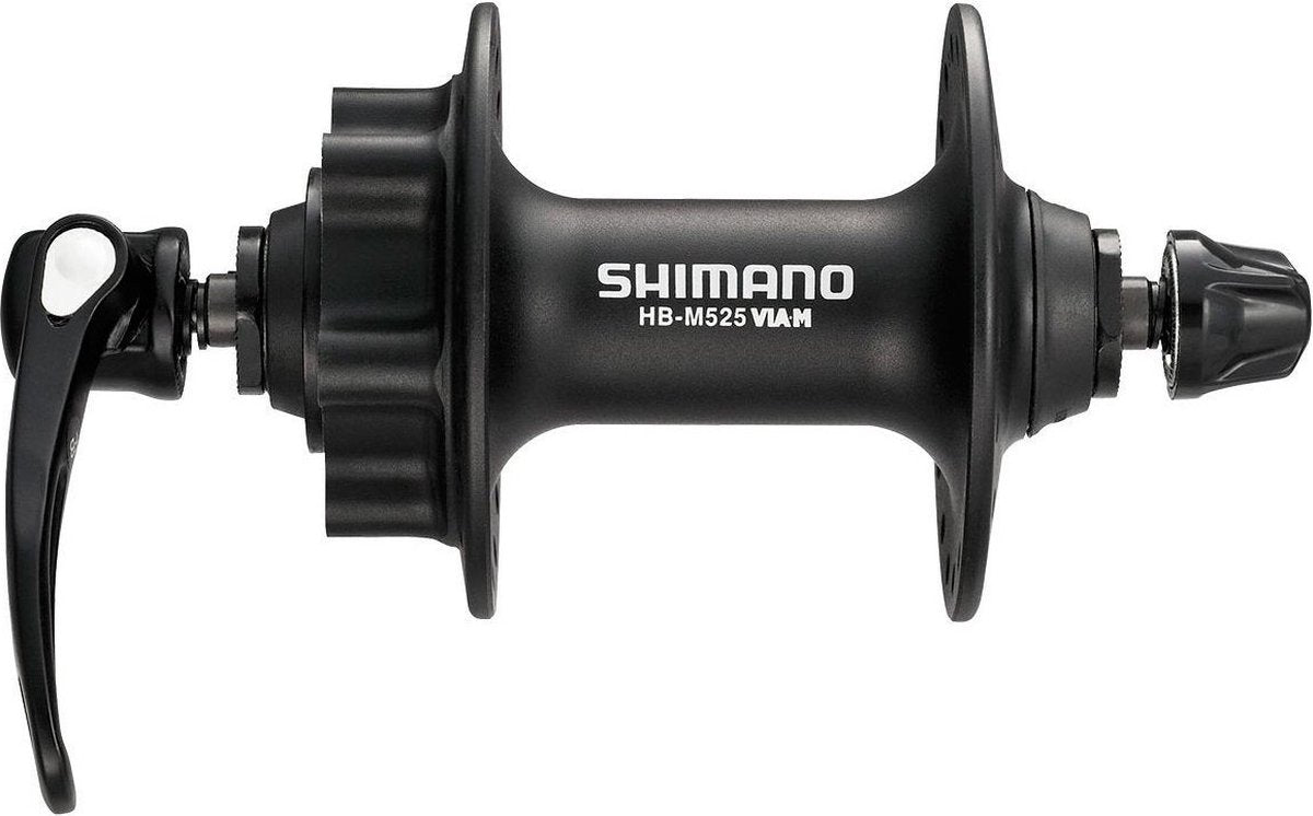 Shimano voornaaf fh-m525 - 36 gaats 6 bouts remschijfbevestiging - zwart