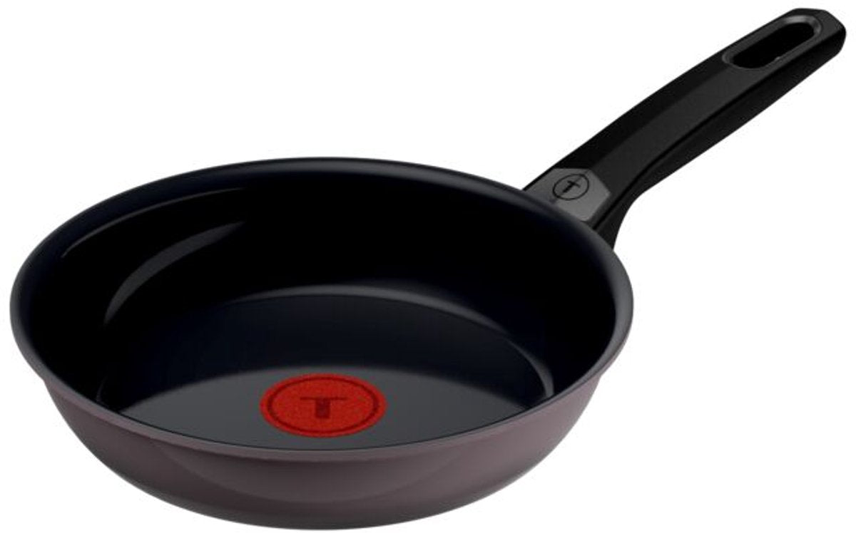 Tefal ceramic control grey - koekenpan - 20 cm - keramisch - inductie - pfas vrij - geschikt voor gebruik met metalen spatels