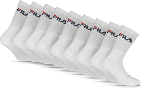 Fila tennis- sportsokken - maat 39 42 - 9 pack - wit