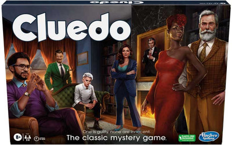 Hasbro bordspel cluedo klassiek detectivespel familiespel (engelstalig).