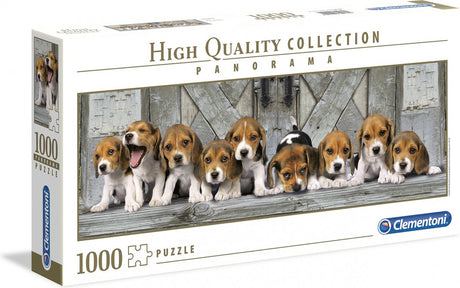 Clementoni panorama puzzel beagles, 1000st.