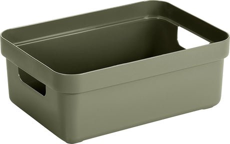 Sunware - sigma home opbergbox 9l donkergroen - 35 x 24,6 x 12,2 cm