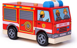 Bigjigs stapelblokken - brandweerauto