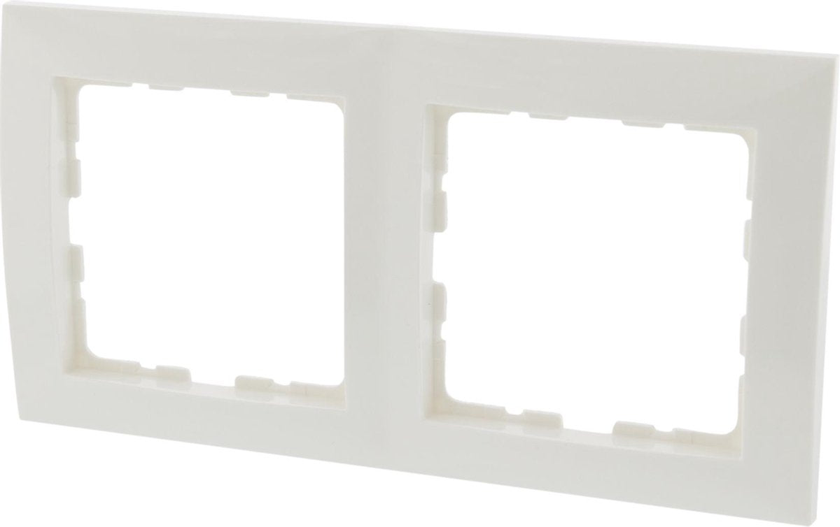Berker s1 afdekraam – inbouw – 2–voudig – polarwit – 10 stuks
