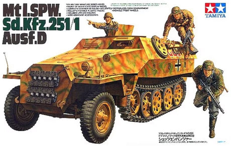 Tamiya modelbouwpakket militaire voertuigen - 35195 mtl. spw sd.kfz.251 1 ausf.d personenwagen plastic - 1:35 - modelbouw