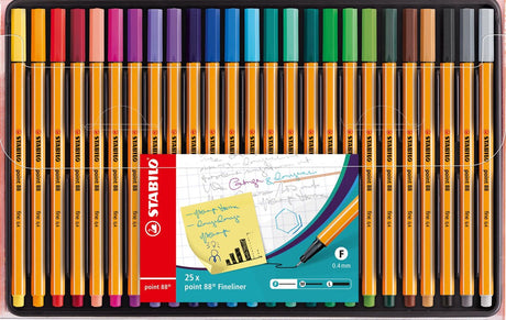 Stabilo point 88 fineliners in etui - 25dlg.