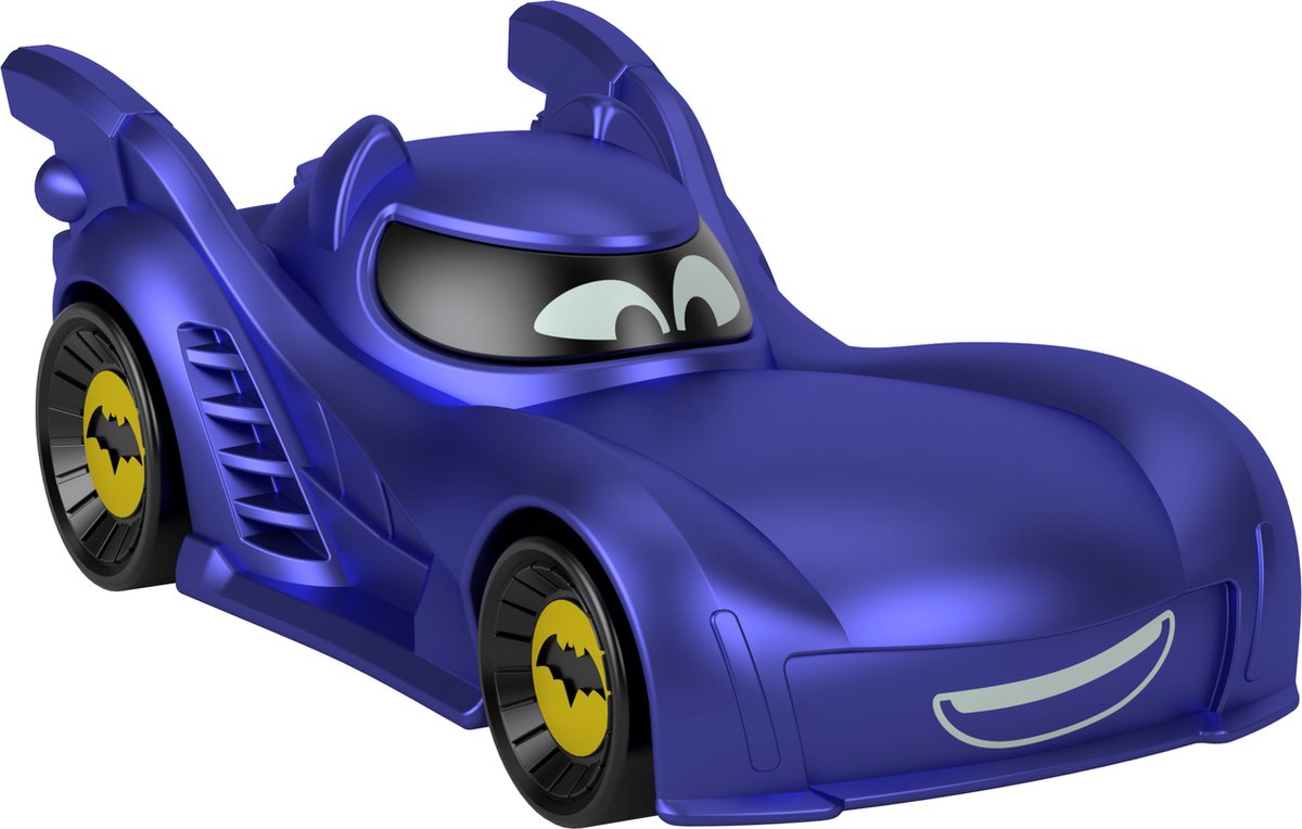 Fisher-price batwheels bam the batmobile, auto, 3 jaar, metaal, kunststof, blauw