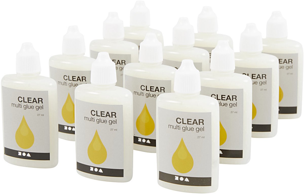 Creativ company clear - multi glue gel, 12x27 ml