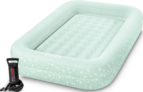 Intex kids travel luchtbed met handpomp - 168 x 107 x 25 cm