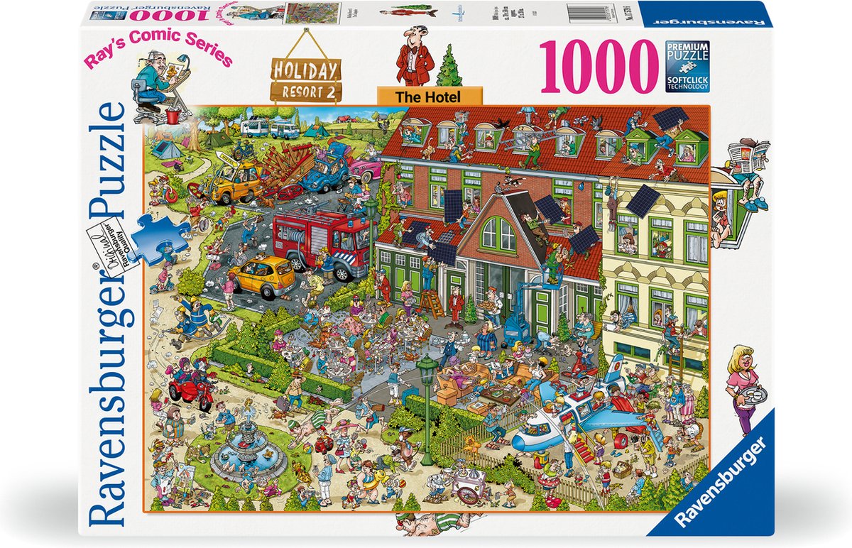 Ravensburger ray's comic series - holiday resort 2: the hotel - legpuzzel - 1000 stukjes