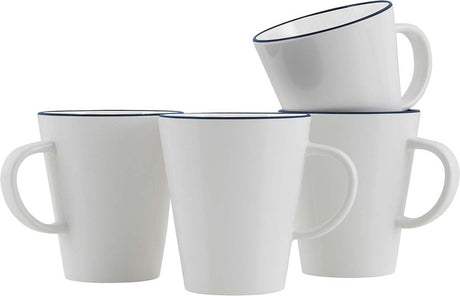 Gimex - linea line - mok - blauw - 4 stuks