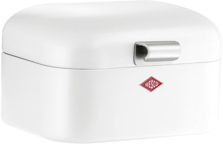 Wesco mini grandy broodtrommel | 2 liter - maat s | metaal - wit | brooddoos