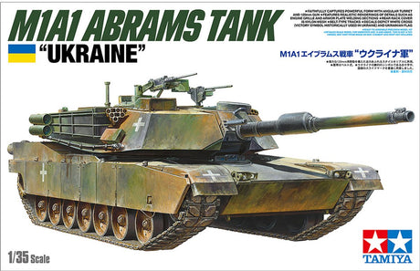 Tamiya modelbouwpakket militaire voertuigen - 25216 u.s. m1a1 abrams tank - ukraine plastic - 1:35 - modelbouw