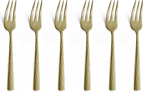 Amefa felicity champagne - 6 taartvorkjes - gebaksvorkjes