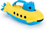 Green toys onderzeeer geel met blauw handvat -