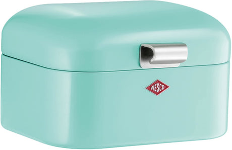 Wesco mini grandy broodtrommel | 2 liter - maat s | metaal - mint | brooddoos