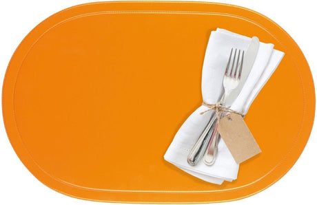 Westmark set van 4 placemats, 45,5 x 29 cm, vinyl, oranje, saleen-collectie: fun