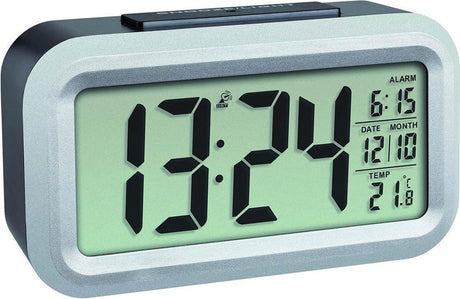 Tfa dostmann 60.2553.01 wekker zendergestuurd zwart, zilver alarmtijden: 1