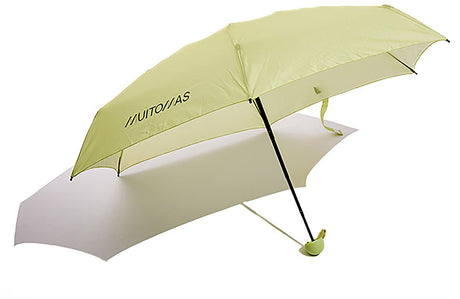 Muitomas paraplu compact - lichtgwicht – telescopische steel - antisliphandgreep - koord en hoes - groen